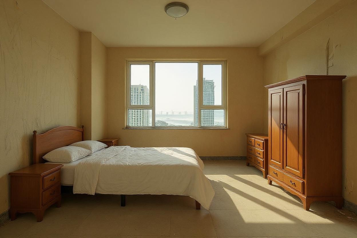 Competitor's AI result - overly bright, cartoonish textures, distorted scale